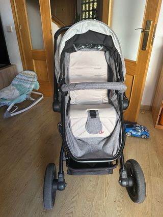 Capazo convertible silla paseo Rocking Baby 2 Gris