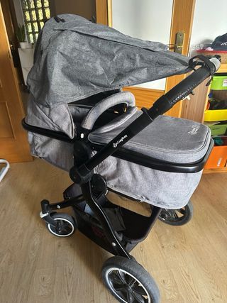 Capazo convertible silla paseo Rocking Baby 2 Gris