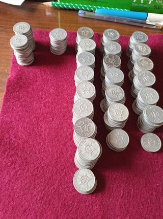 5 monedas Cuba 5 centavos