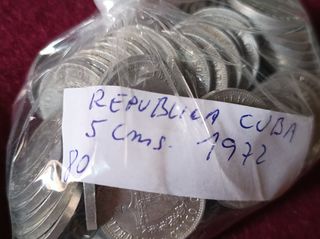 5 monedas Cuba 5 centavos