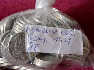 5 monedas Cuba 5 centavos
