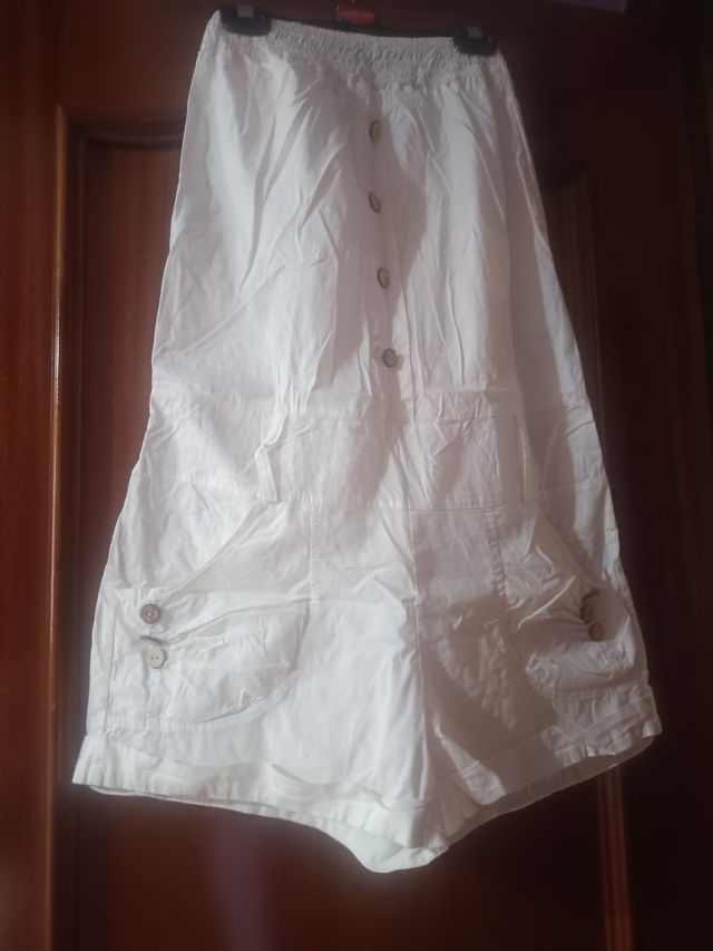 Shorts blancos niña juvenil