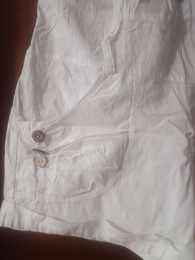 Shorts blancos niña juvenil