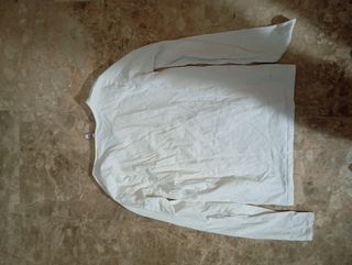 Camiseta blanca manga larga