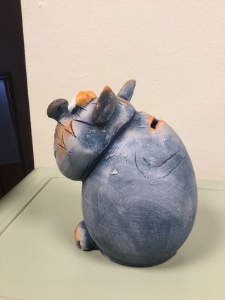 Salvadanaio in ceramica per gatti