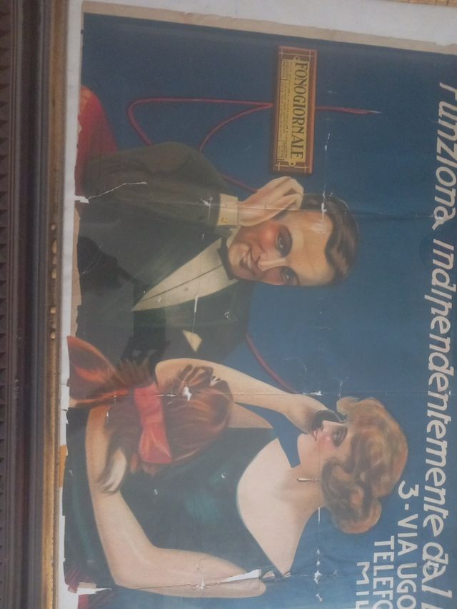 Cartel publicitario Fonogiornale Italia 100x67