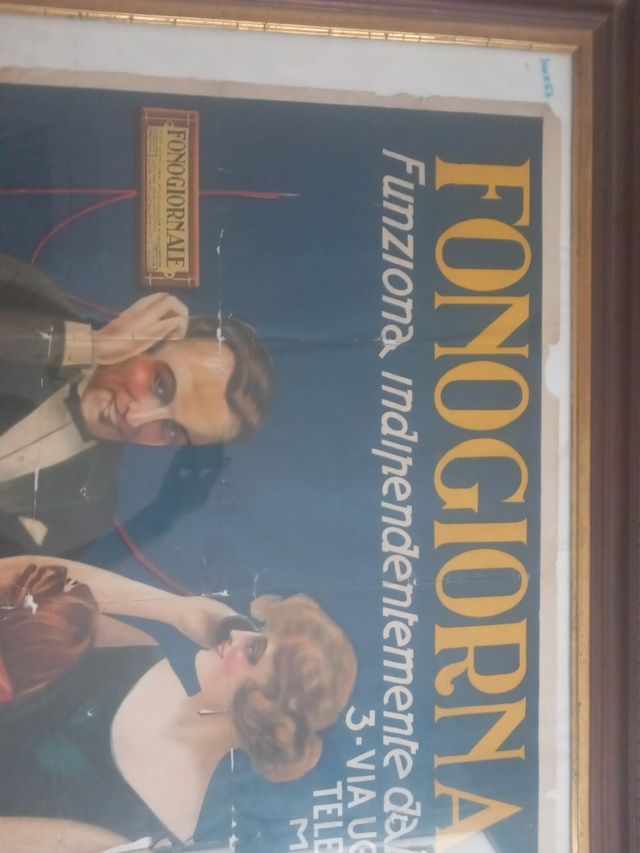 Cartel publicitario Fonogiornale Italia 100x67