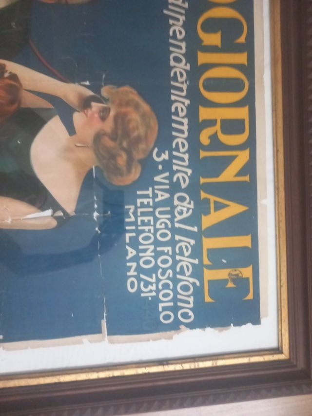 Cartel publicitario Fonogiornale Italia 100x67