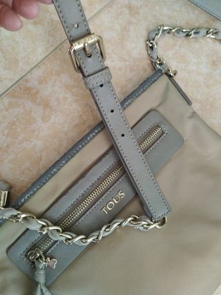 Bolso original de Tous bandolera beige
