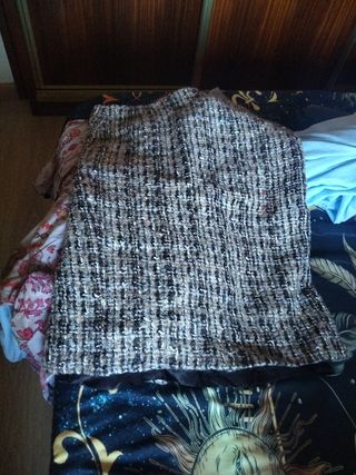 Falda tubo Zara multicolor invierno