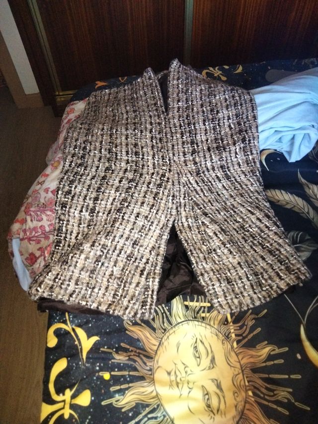 Falda tubo Zara multicolor invierno