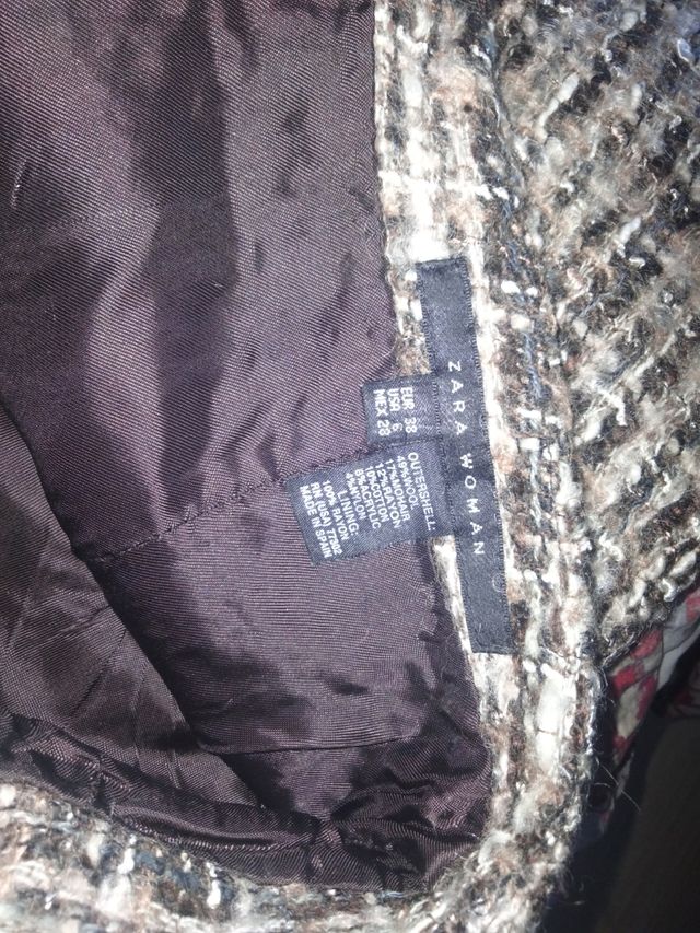 Falda tubo Zara multicolor invierno