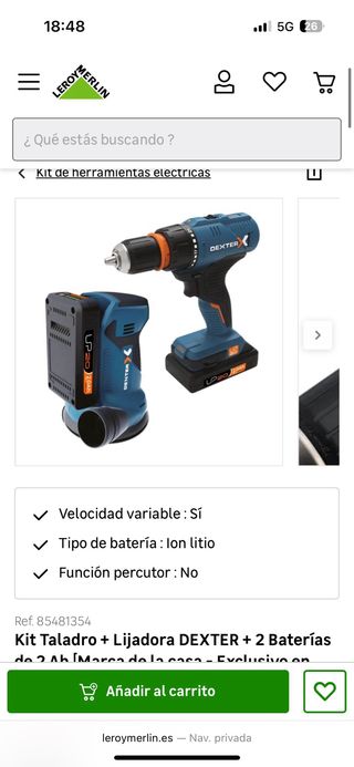 Taladro Dexter + 25 brocas