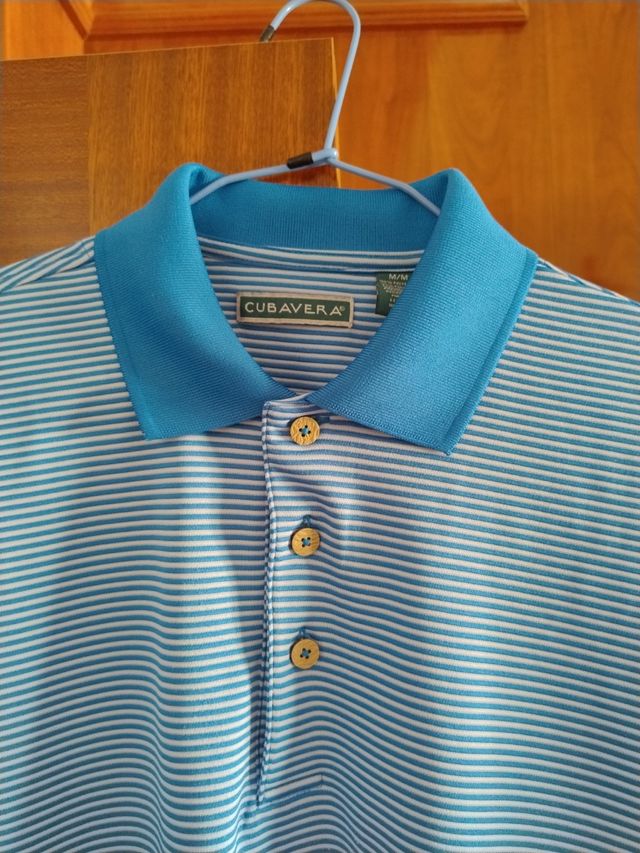 Polo CUBAVERA azul rayas M