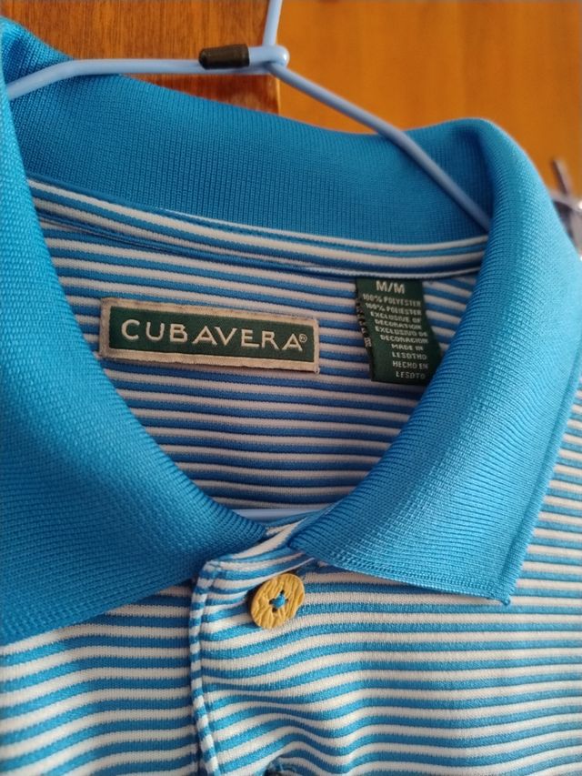 Polo CUBAVERA azul rayas M
