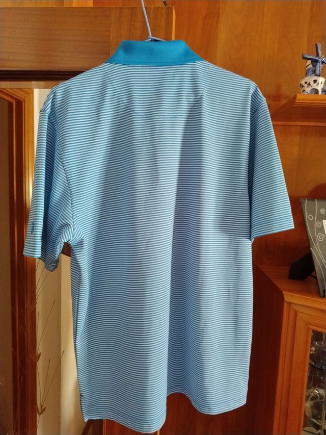 Polo CUBAVERA azul rayas M