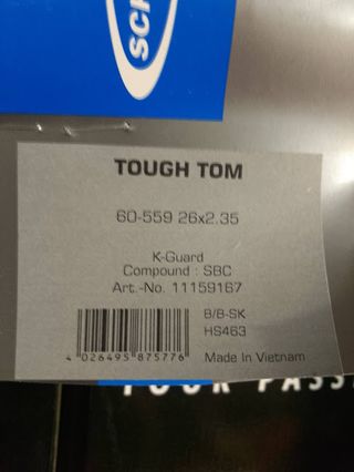 Copertoni MTB Schwalbe Tough Tom 26x2.35