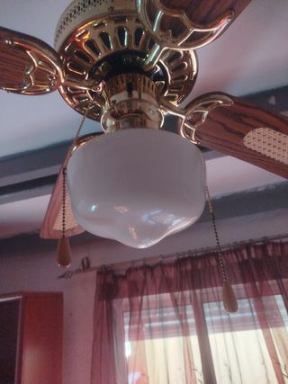 Ventilador techo con lampara ancho de aspas 1 mt


