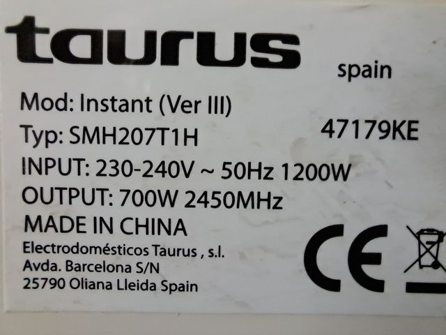 Peças de reposição para micro-ondas