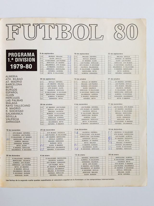 ALBUM FUTBOL 79-80 COMPLETO