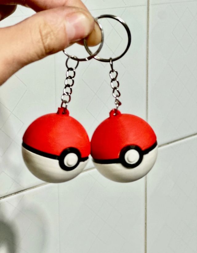 Llaveros Pokebola 3D
