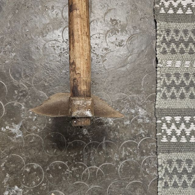 Bastone Zappa antica con manico in legno