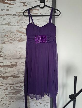 Vestido morado fiesta