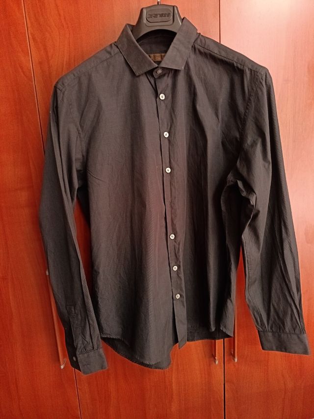 Camisa negra Antonio Miro - manga larga