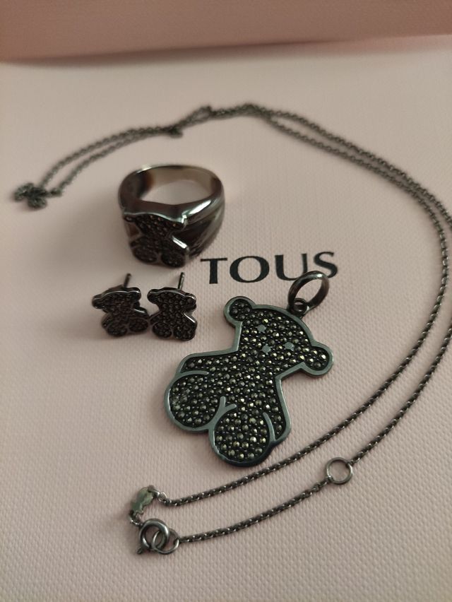 Conjunto Tous Marquesitas y plata pavonada