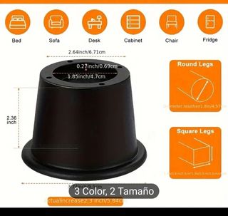 Elevadores cama - 6uds - 5.84/8.38cm