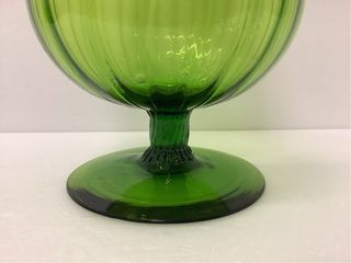 Copa cristal verde vintage