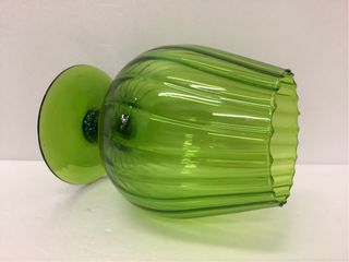 Copa cristal verde vintage