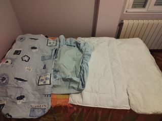 Ropa cuna bebé - azul
