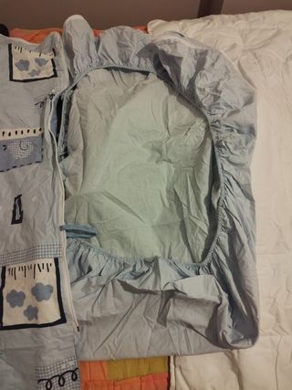 Ropa cuna bebé - azul