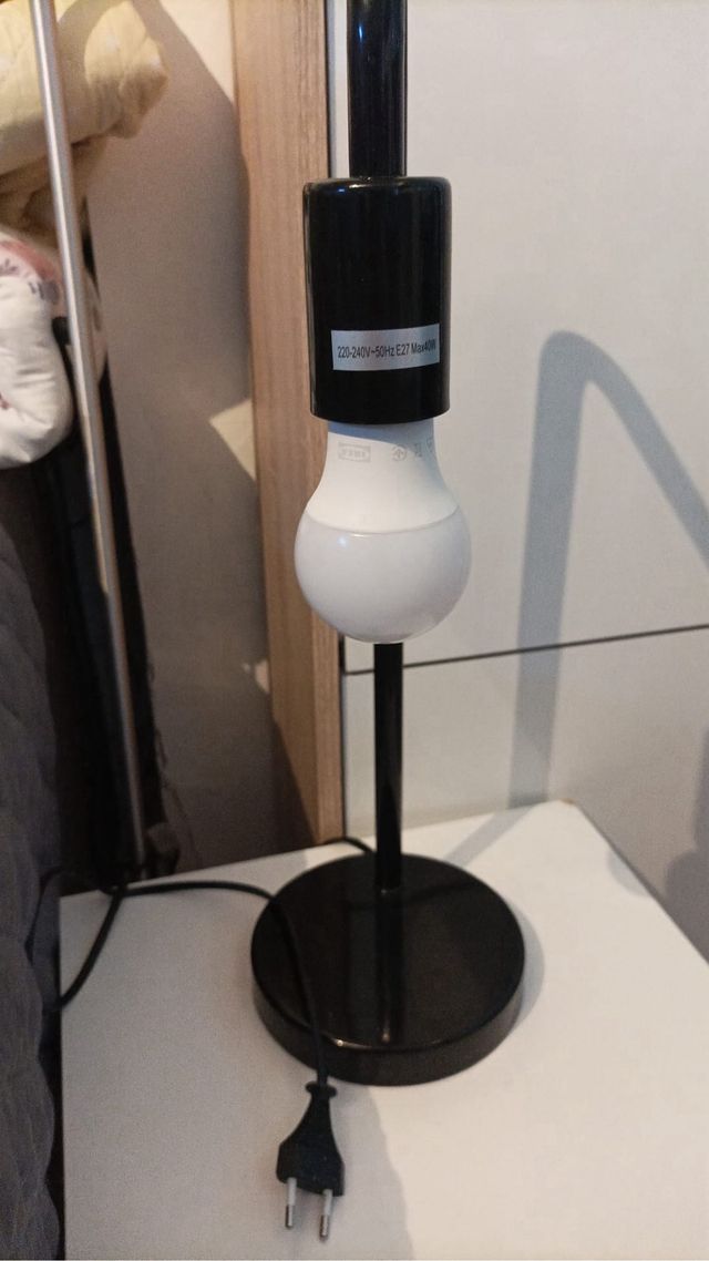 02 Lámparas Escritorio Metal Negra