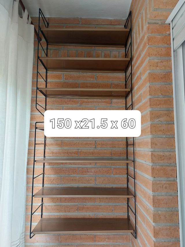 Estantería vintage 3 uds. Dos de 150x21.5x60,
