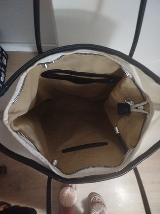Bolso Pepe Jeans blanco flecos