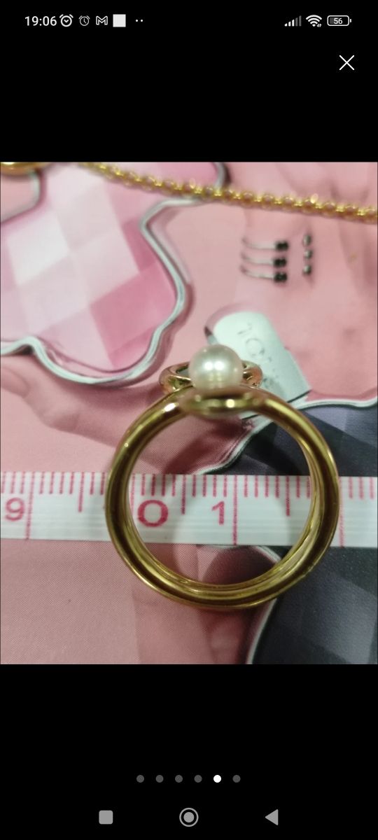 Conjunto Tous plata vermeil oro 18K y amazonita