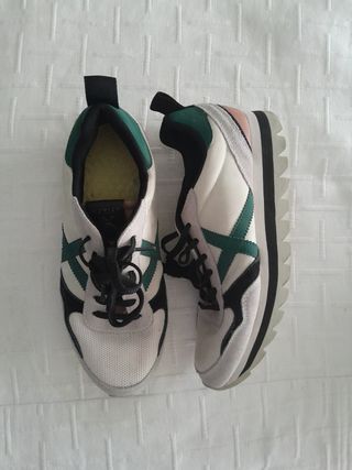 Zapatillas Munich - blancas y verdes