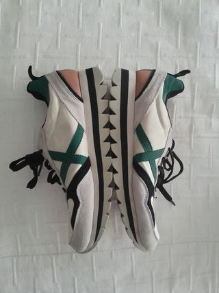 Zapatillas Munich - blancas y verdes