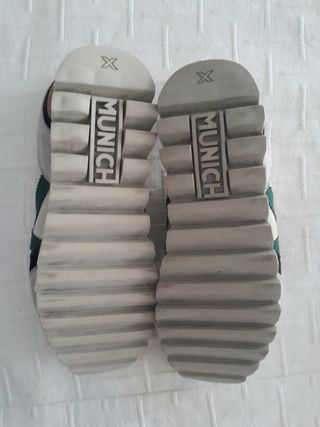 Zapatillas Munich - blancas y verdes
