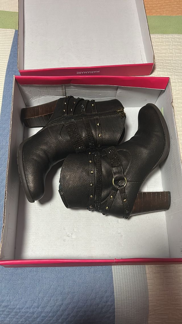 Botines MARIAMARE marrón oscuro