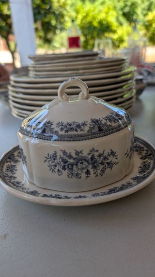 Vajilla Villeroy & Boch Saar, azul y blanco