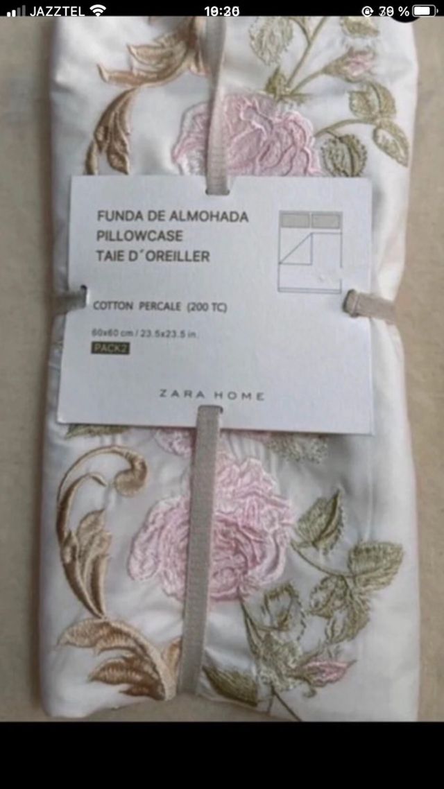 Fundas cojines Zara Home - Bordadas