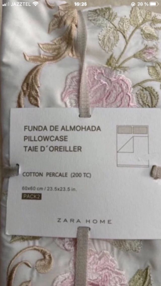 Fundas cojines Zara Home - Bordadas