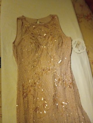 Vestido rosa palo fiesta largo