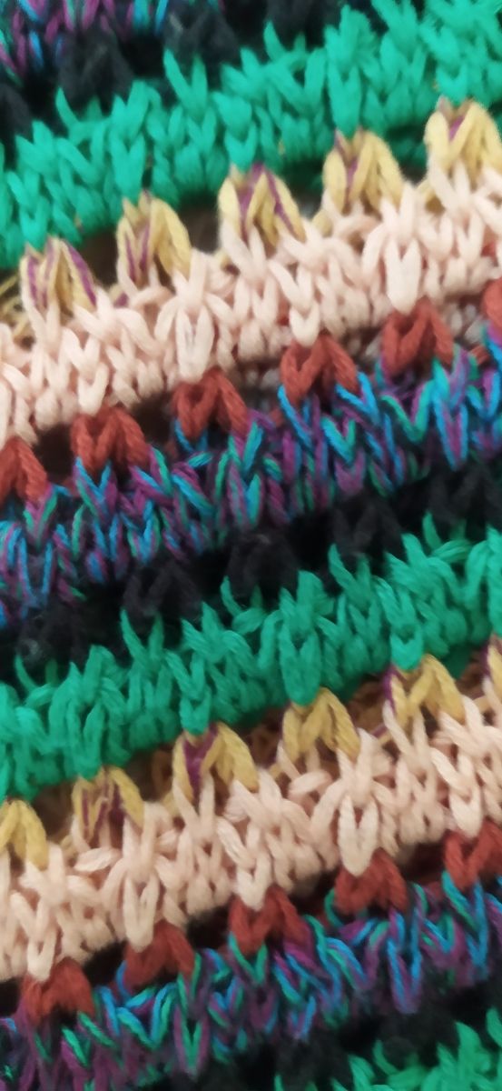 Vestido multicolor tejido