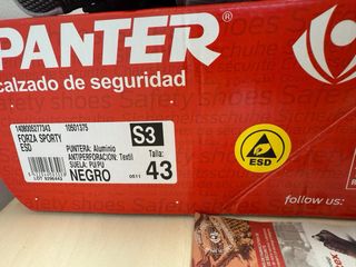 Zapatos seguridad Panter Forza S3 - 43