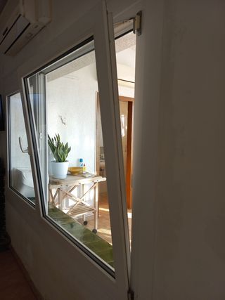 Ventana aluminio blanco 2 hojas