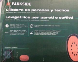 Lijadora Parkside paredes techos